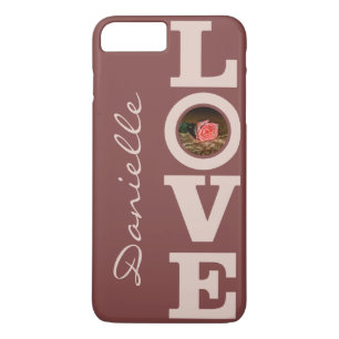LOVE with YOUR PHOTO & NAME custom phone cases