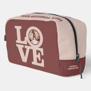 LOVE with YOUR Photo & Name Dopp Kit