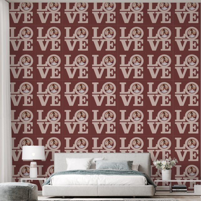 LOVE with YOUR photo Wallpaper (Bedroom)