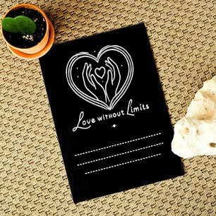 Love Without Limits WihtWirte Your Own Words Below Thank You Card