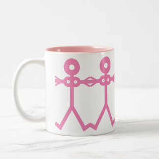 Love Women Pink 2006 Icon Art Two-Tone Coffee Mug