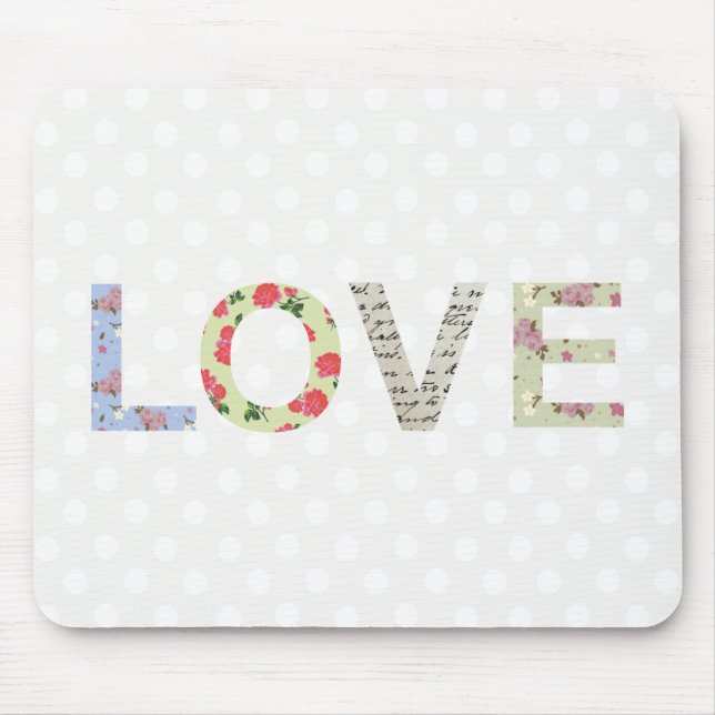 Love word art mousepad (Front)