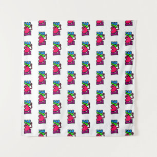 Love Word Art Typography Tapestry