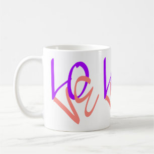 Love word coffee mug