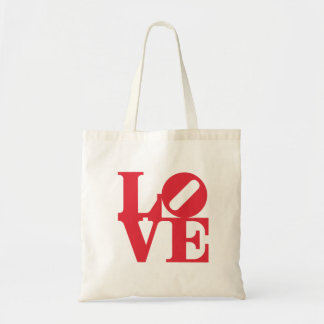 Love Word Graphic art sign colour red Tote Bag