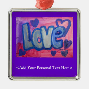 Love Word Ornament with Customised Text Option