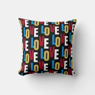 Love word pattern cushion