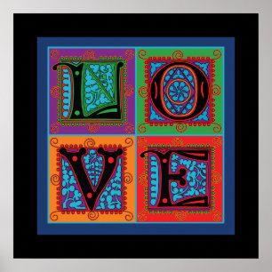 Love Word Poster