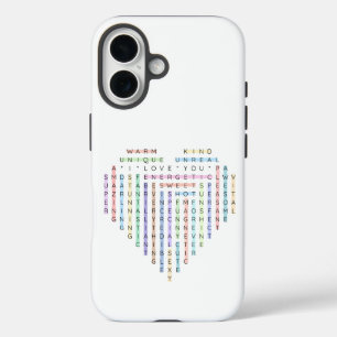 Love Word Quest - Heart Puzzle - I Love You iPhone 16 Case