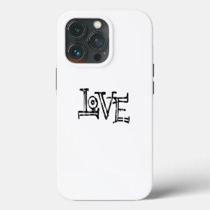 Love word typography iPhone 13 pro case