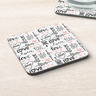 Love Words  Coaster