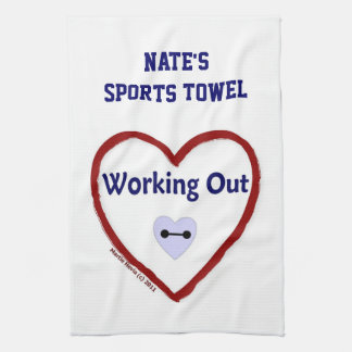 Love Working Out - Sports Towel (Personalise)