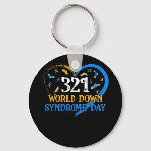 Love World Down Syndrome Awareness Day Love Key Ring