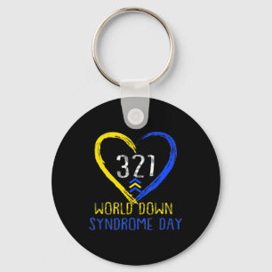 Love World Down Syndrome Awareness Day Love Key Ring