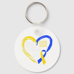 Love World Down Syndrome Awareness Day Love  Key Ring