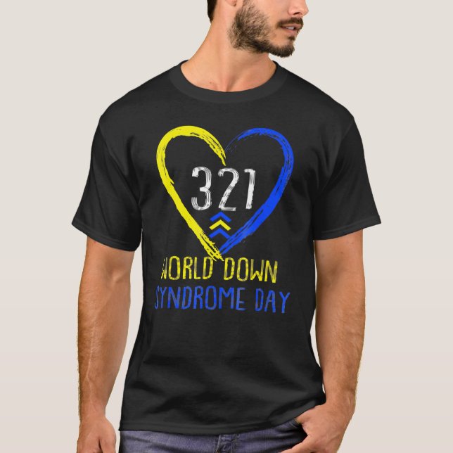 Love World Down Syndrome Awareness Day Love T-Shirt (Front)
