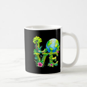 Love world earth day 2026 environmental animal tre coffee mug