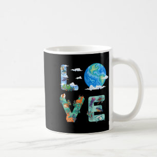 Love world earth day 2026 environmental animal tre coffee mug
