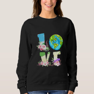 Love World Earth Day Environmental Save Earth Moth Sweatshirt