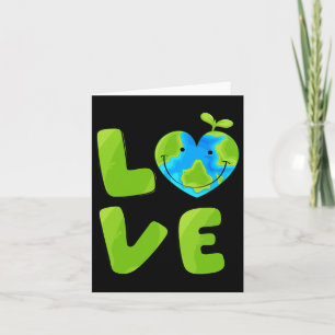 Love World Planet Mother Earth Earth Day Card