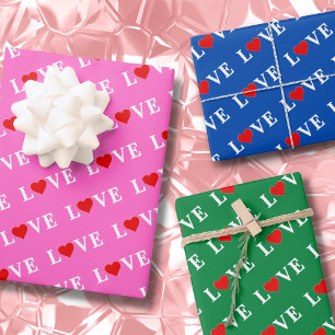 LOVE wrapped in LOVE wrapped with LOVE All Purpose Wrapping Paper Sheet