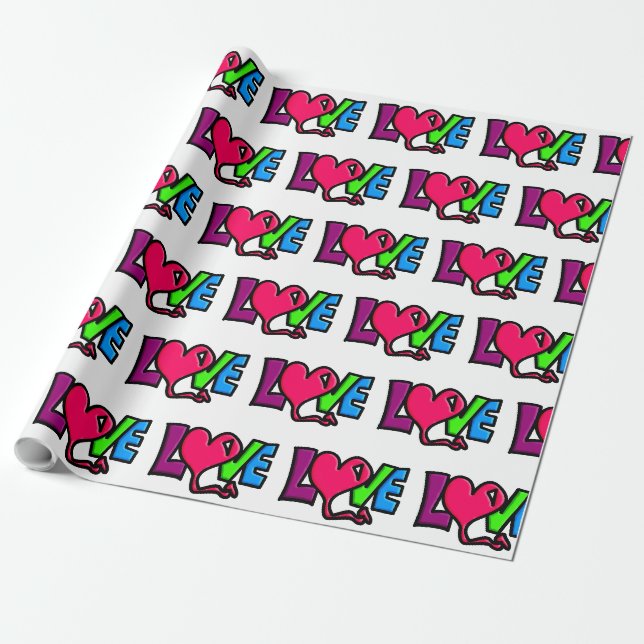 Love  wrapping paper (Unrolled)
