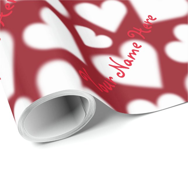 Love Wrapping Paper Valentine's Custom Gift Paper (Roll Corner)