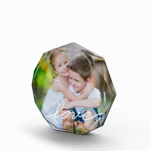 LOVE Writing Modern Photo Block