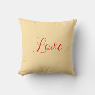 Love written  cushion