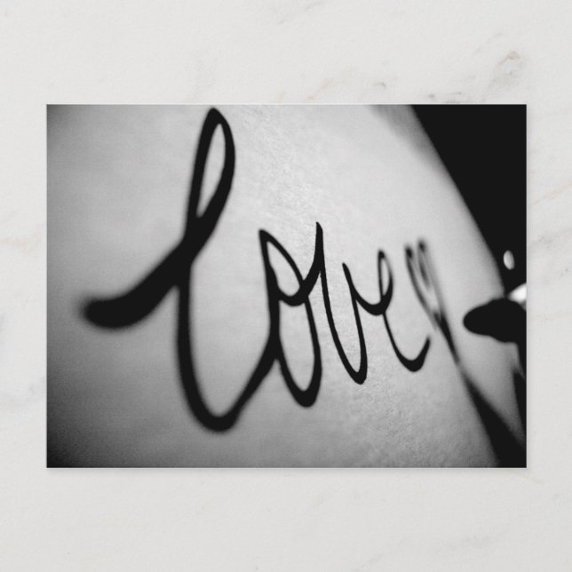 Love Written Postcard (Front)