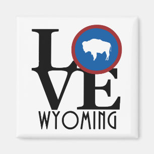 LOVE Wyoming Magnet