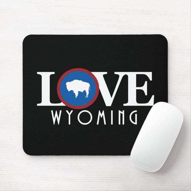 LOVE Wyoming Mouse Pad (With Mouse)