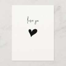 Love Ya Cute Heart Minimalist