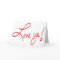 LOVE YA! Red and White Valentine Card