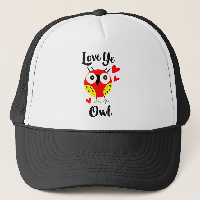 love ye owl trucker hat (Front)