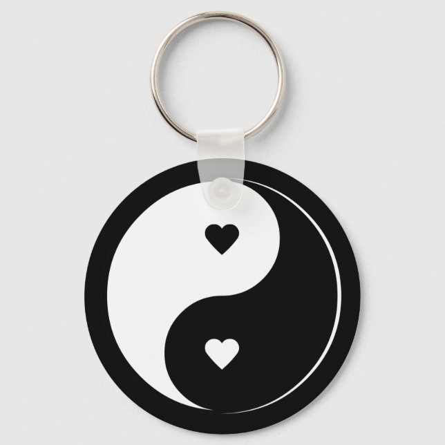 Love Yin Yang keychain (Front)