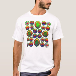 Love...Yin-Yang's, Om's, Peace, Trees T-Shirt