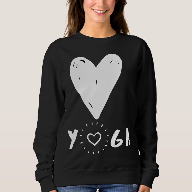Love Yoga Fitted Scoop Sweatshirt (Front)