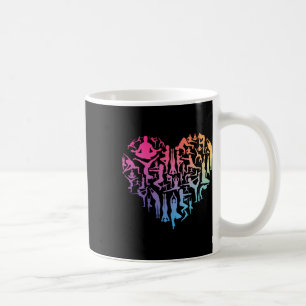Love Yoga Heart Meditation Pose Men Girl Women Zen Coffee Mug
