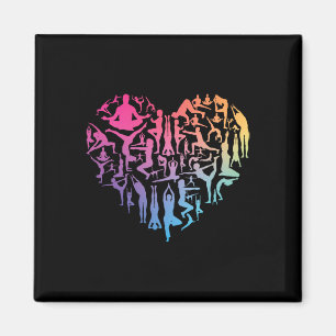 Love Yoga Heart Meditation Pose Men Girl Women Zen Magnet