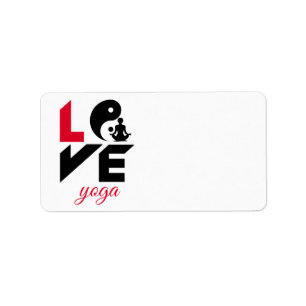 Love yoga label
