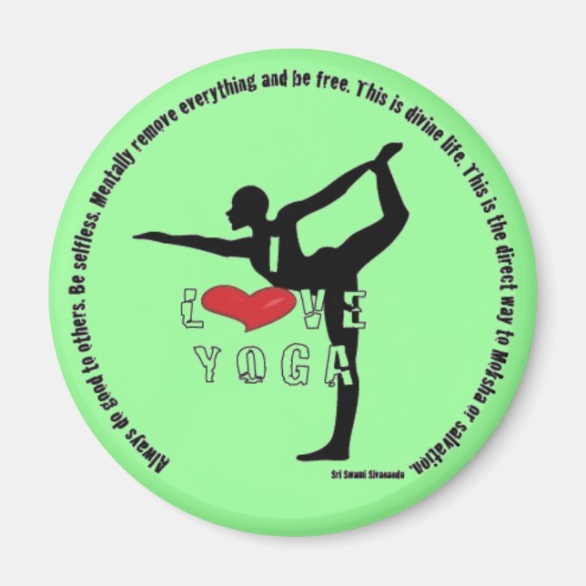 Love YOga Magnet (Front)