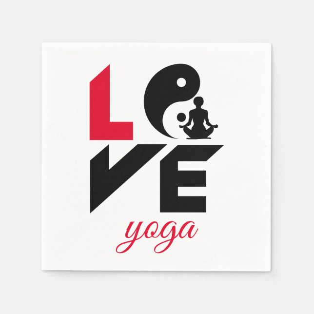 Love yoga napkin (Front)