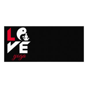 Love yoga rack card