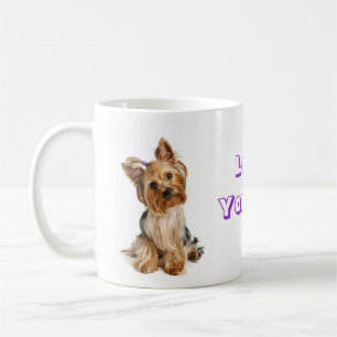 Love Yorkie Yorkshire Terrier Puppy Dog Coffee Mug