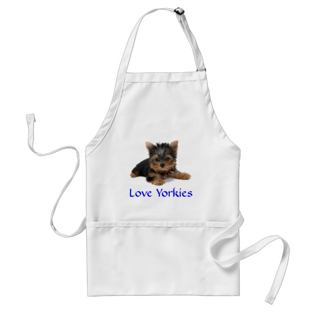 Love Yorkies Puppy Apron (Front)