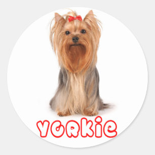 Love Yorkshire Terrier Puppy Dog Sticker / Seals