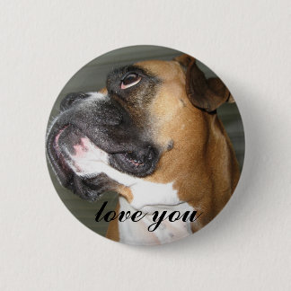love you 6 cm round badge