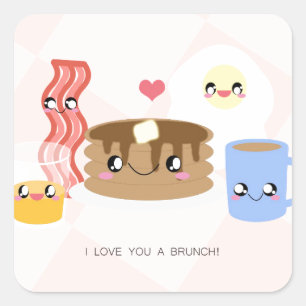 Love You a Brunch Stickers (Sheet of 20)