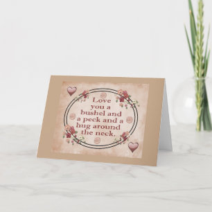 Love you a bushel and a peck card